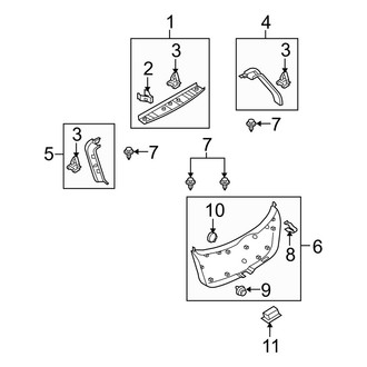 Mazda OE - Lift Gate - Interior Trim