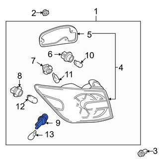 Mazda OE - Rear Parking Light Bulb Socket