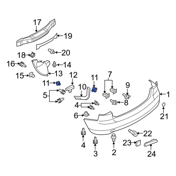 Bumper Cover Retainer