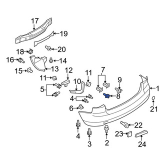 Mazda OE - Outer Bumper Cover Retainer