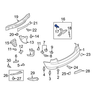 Mazda OE - Liftgate Finish Panel Screw
