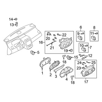 Mazda OE - Instrument Panel - Cluster & Switches