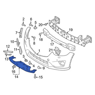 Mazda OE - Front Radiator Support Splash Shield