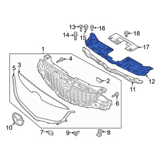Mazda OE - Front Radiator Support Access Cover