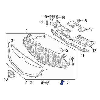 Mazda OE - Grille Grommet