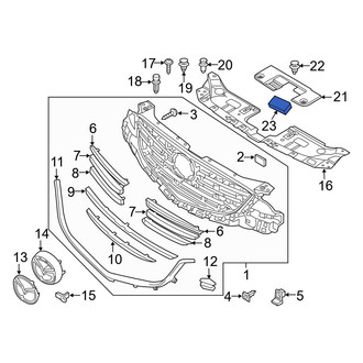 Mazda OE - Radiator Support Access Cover Seal