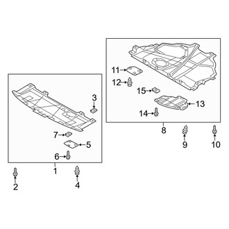 Mazda OE - Radiator Support - Splash Shields