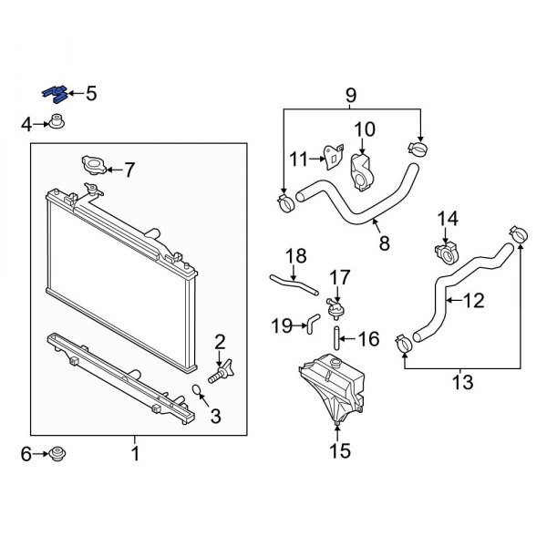 Radiator Mount Bracket