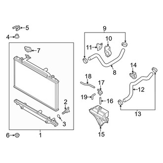 Mazda OE - Cooling - Radiator & Components (2.5L)