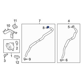Mazda OE - Upper Engine Coolant Bypass Pipe Clamp