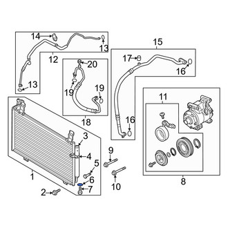 Mazda OE - A/C Evaporator Core O-Ring