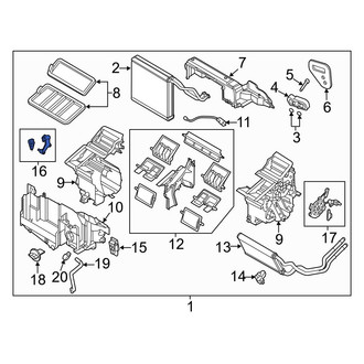 Mazda OE - HVAC Mode Door Lever Link