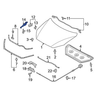 Mazda OE - Front Left Hood Hinge
