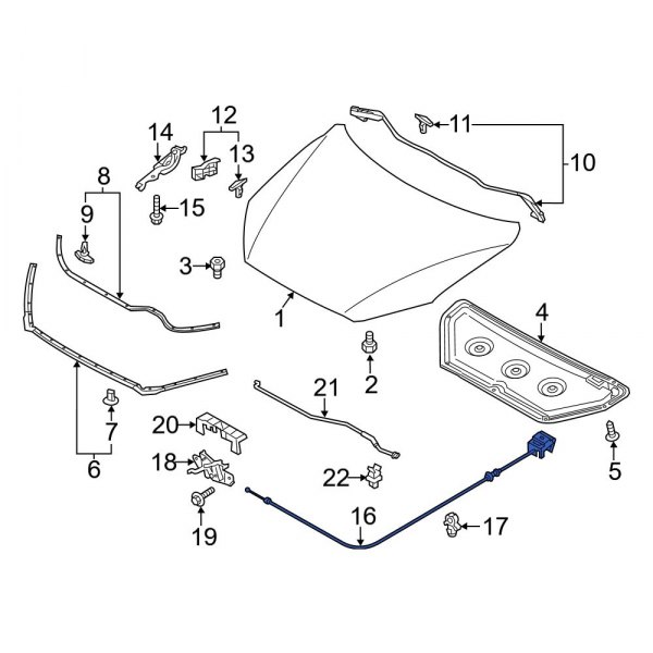 Hood Release Cable