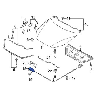 Mazda OE - Front Hood Latch