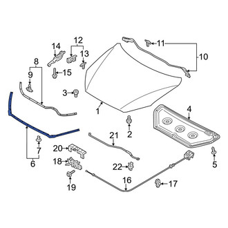 Mazda OE - Front Hood Seal
