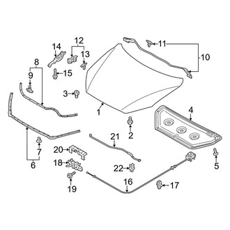 Mazda OE - Hood & Components