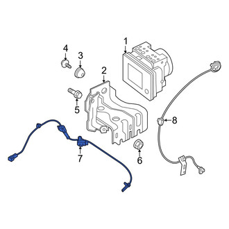 Mazda OE - Front ABS Wheel Speed Sensor