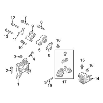Mazda OE - Engine / Transaxle - Engine & Transmission Mounting (FWD 2.0L Automatic Tr)