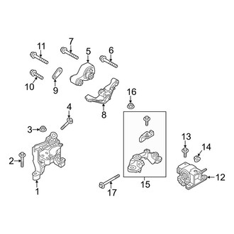 Mazda OE - Engine / Transaxle - Engine & Transmission Mounting (AWD 2.0L Automatic Tr)