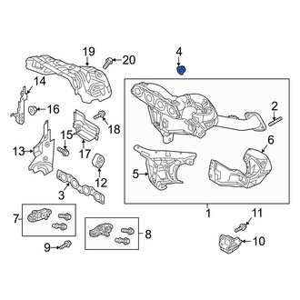 Mazda OE - Exhaust Manifold Nut