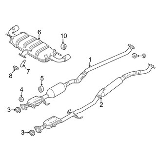 Mazda OE - Exhaust System - Exhaust Components (2.0L)