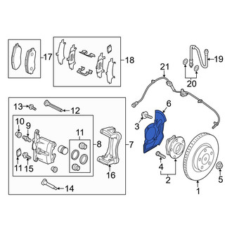 Mazda OE - Rear Brake Dust Shield