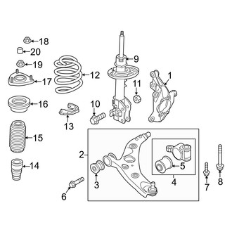 Mazda OE - Front Suspension - Suspension Components (Grand Touring / Sport / Touring)
