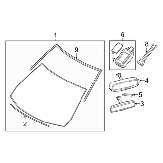 Mazda OE - Windshield - Glass