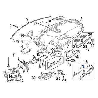 Mazda OE - Glove Box Support