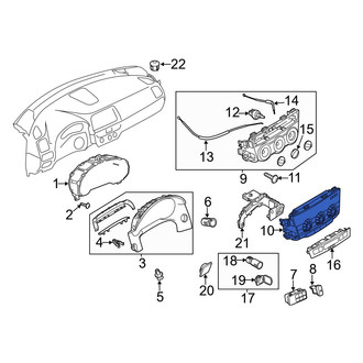 Mazda OE - HVAC Temperature Control Panel