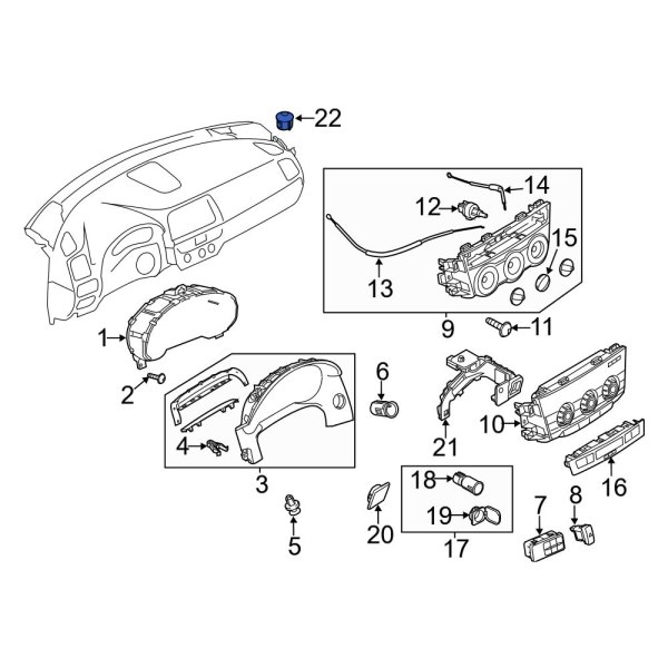 Mazda OE KD4561799 - Sun Load Temperature Sensor