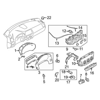 Mazda OE - Instrument Panel - Cluster & Switches