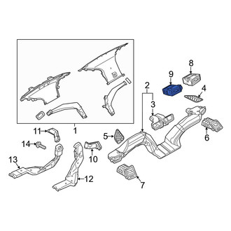 Mazda OE - Left Lower Dashboard Air Vent
