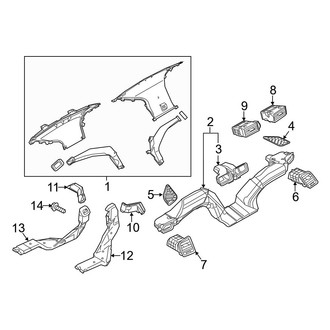 Mazda OE - Instrument Panel - Ducts