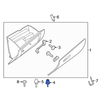 Mazda OE - Glove Box Door Bumper