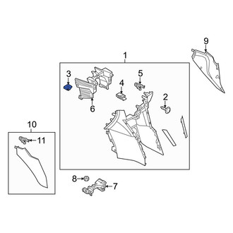 Mazda OE - Headliner Nut