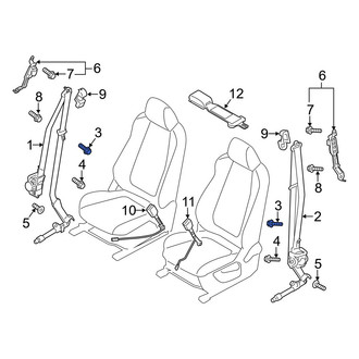 Mazda OE - Upper Seat Belt Lap and Shoulder Belt Bolt