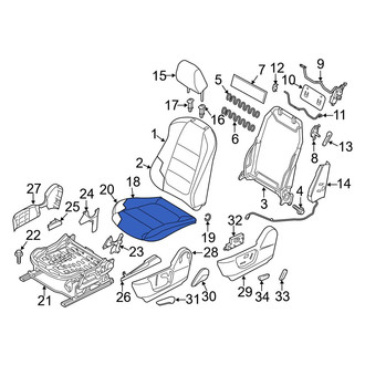Mazda OE - Front Left Seat Cover