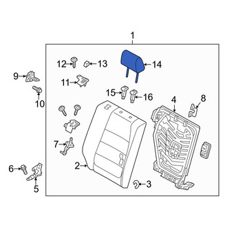 Mazda OE - Rear Left Outer Headrest