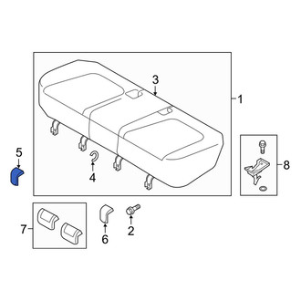 Mazda OE - Rear Right Seat Track Cover