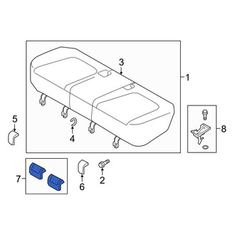 Mazda OE - Rear Inner Seat Track Cover