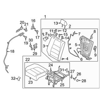 Mazda OE - Rear Left Seat