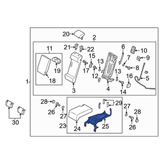 Mazda OE - Front Left Seat Frame