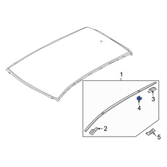 Mazda OE - Center Roof Molding Cap
