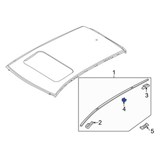 Mazda OE - Center Roof Molding Cap