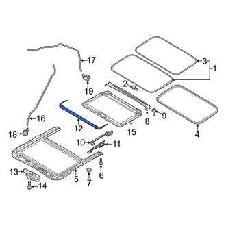 Mazda OE - Sunroof Deflector