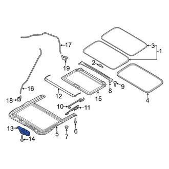Mazda OE - Sunroof Motor