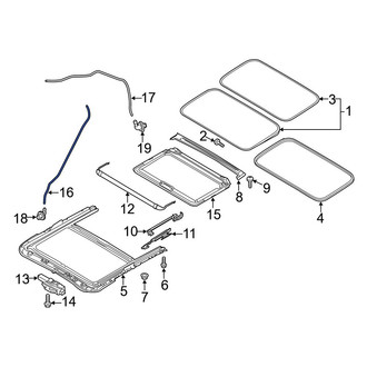 Mazda OE - Front Sunroof Drain Hose