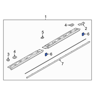 Mazda OE - Rocker Panel Molding Clip